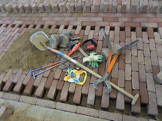gereedschap op straat