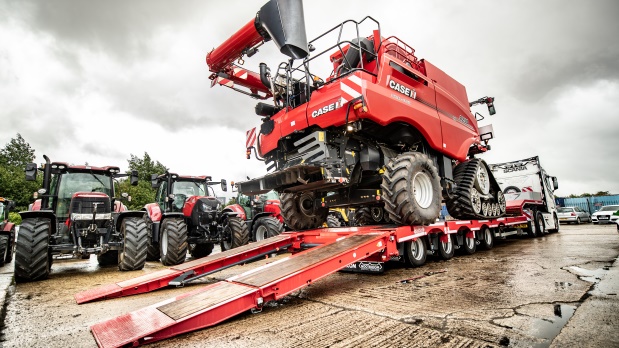 semidieplader met hydraulische verbreding