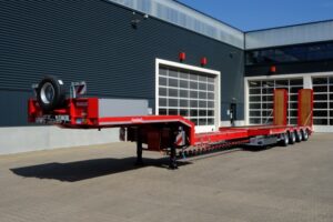 semidieplader met hydraulische verbreding