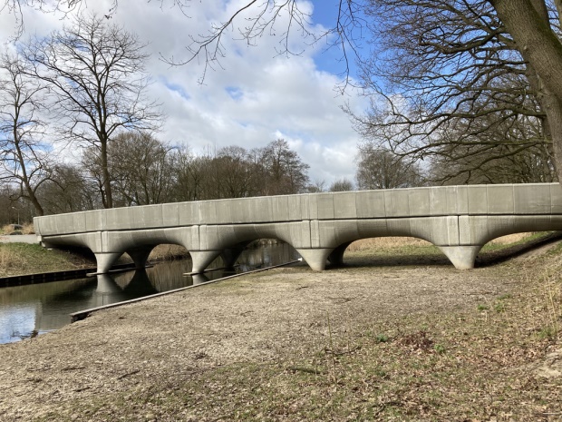 Deze brug bij Nijmegen was de langste 3D geprinte betonbrug.