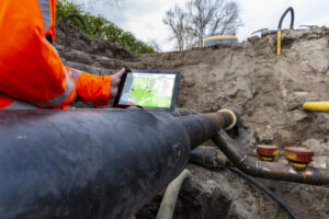 App op een tablet