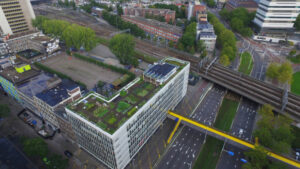 Dak kleurt groen