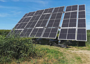 Mobiel zonne-energiestation van AgriPER.