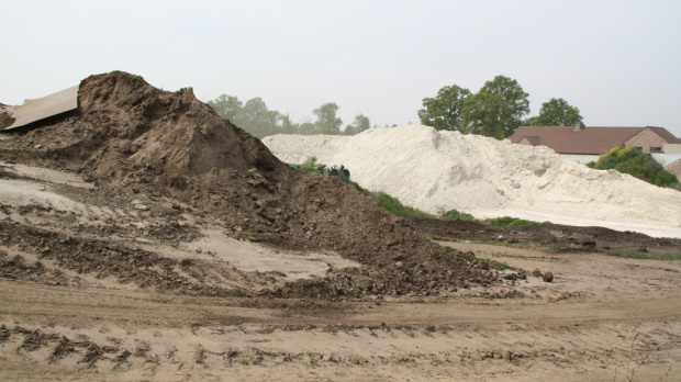 een berg zand