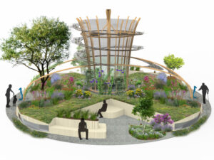 Artist impression van de Urban Oases.