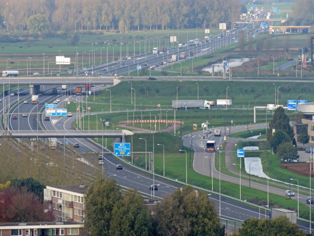 Een snelweg in nederland