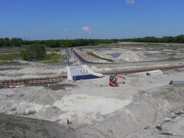 Bouwplaats snelweg