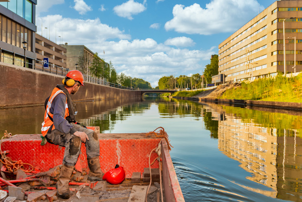 Aanleg Catharijnesingel door ReintenInfra-dochter Van Wijk.