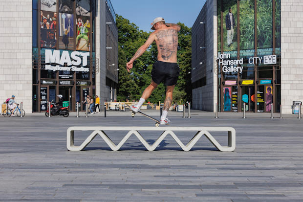 3D geprinte skate-object voor publieke ruimte in Southampton.