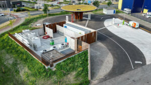 Keerwand tankstation