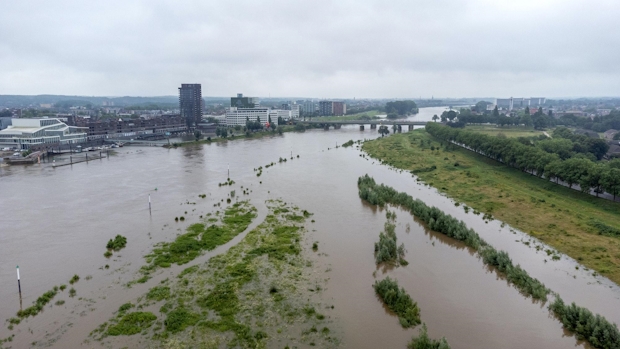 Hoogwater in Limburg