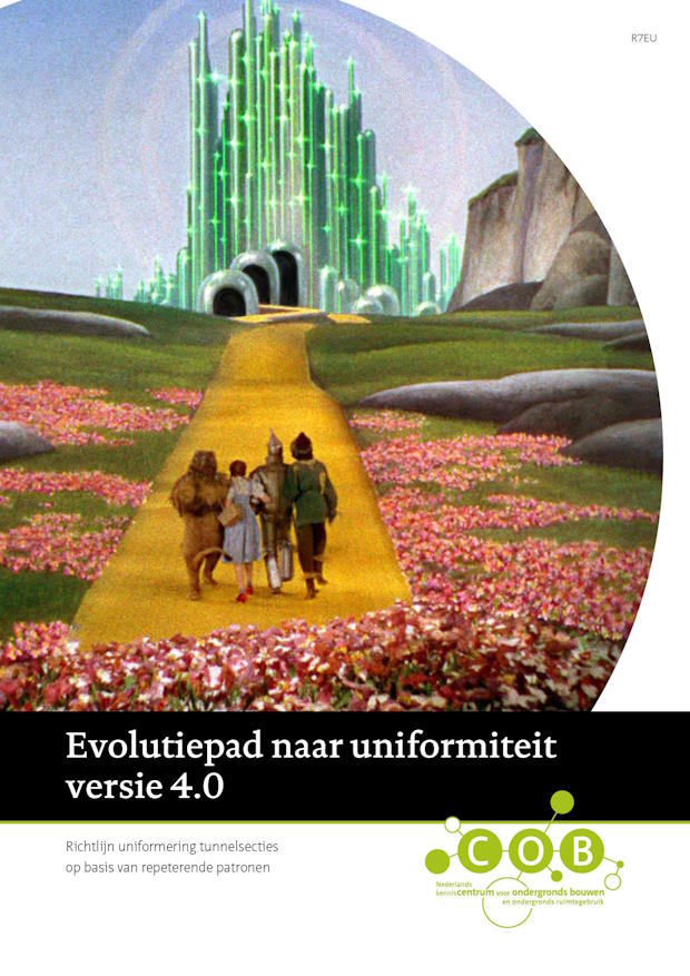 Op de cover van het Evolutiepad 4.0 staat de yellow brick road uit de Wizard van Oz. 
