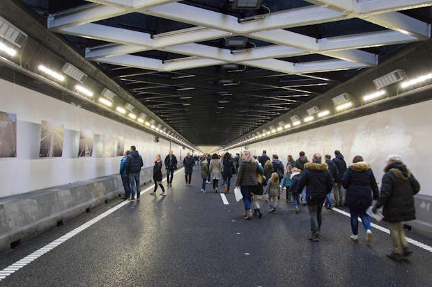 Open dag bij de renovatie van de Velsertunnel. 