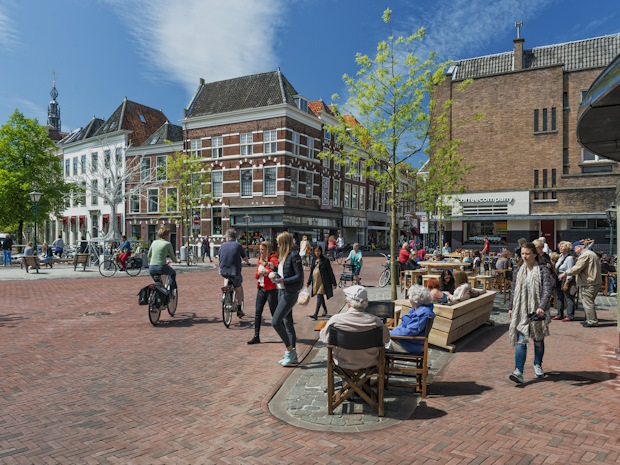 Het gebruik van straatbakstenen in Leiden