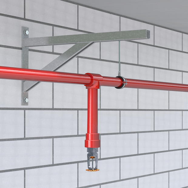 Speciale schroefankers voor de bevestiging van een sprinklerinstallaties