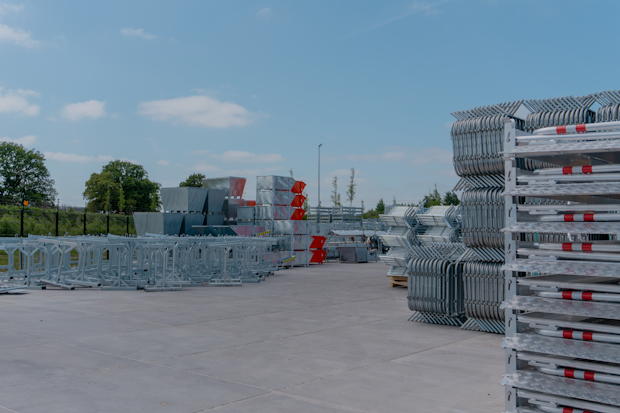 Materiaal voor bouwplaats inrichting