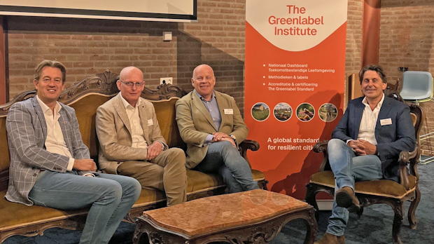 Bestuur van The Greenlabel Institute tijdens de startbijeenkomst in Bussum.